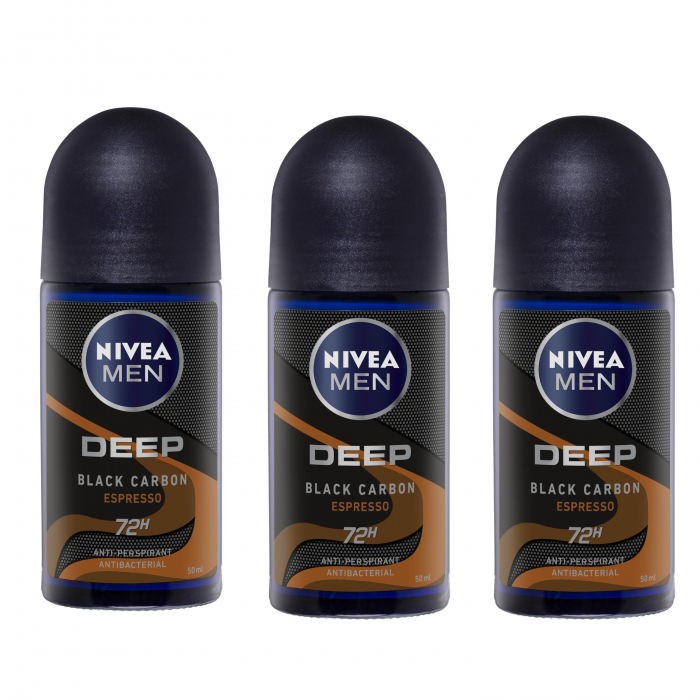 Set 3 x deodorant roll-on NIVEA MEN Deep Espresso, 50 ml [1]