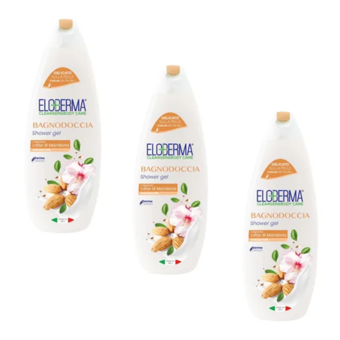 Set 3 X Gel de Dus Eloderma Lapte de Migdale, 600ml [1]