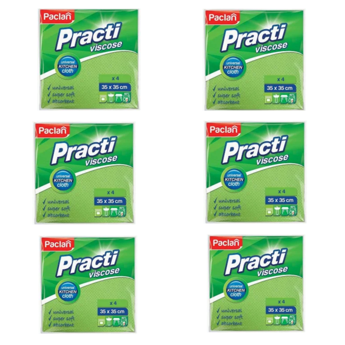 Set 6 X Laveta universala din vascoza Paclan Practi, 35x35 cm, 4 buc [1]