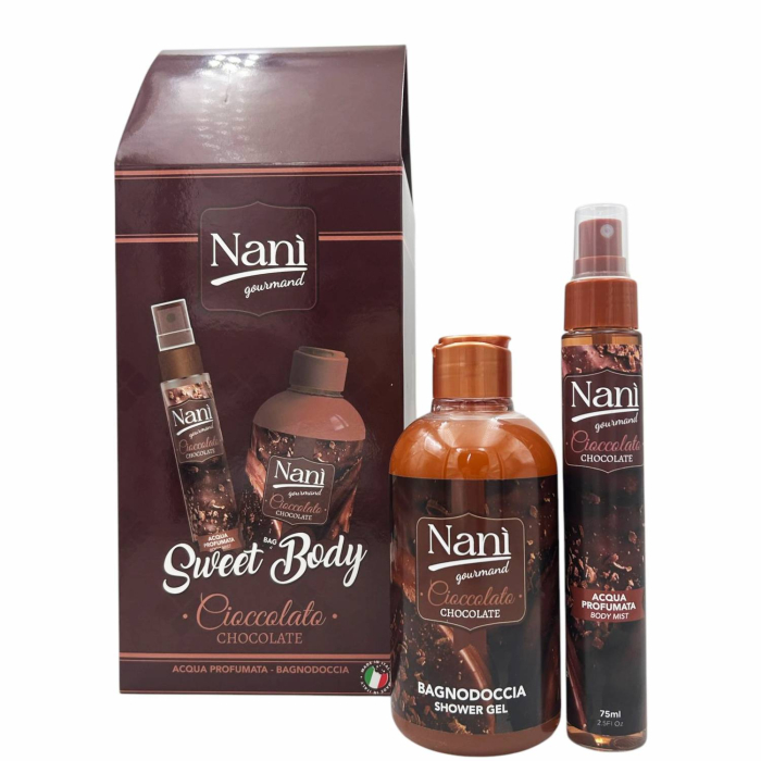 Set Cadou Nani Gourmand Sweet Body – Cioccolato (Apa parfumata 75 ml + Gel de dus 300 ml) [1]
