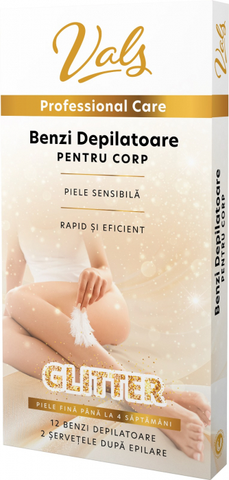 VALS BENZI DEPILATOARE CORP 12BUC GLITTER PENTRU PIELEA SENSIBILA [1]