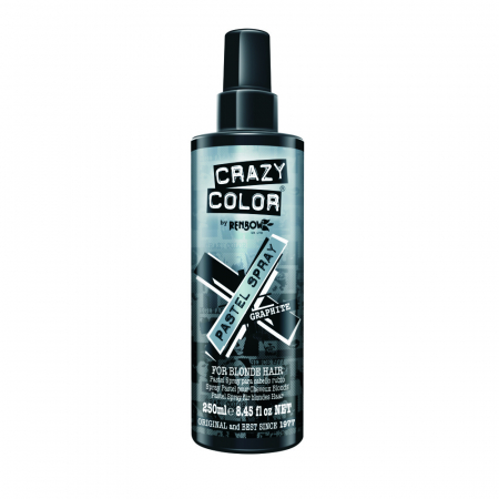 Vopsea de par si oxidant - Spray Colorant Pastel  For Blonde Hair -Graphite Crazy Color 250 ml