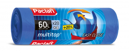 Saci menajeri - Saci pentru gunoi Multitop strong Paclan 60 L