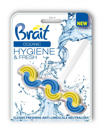 Produse curatare baie - Odorizant Solid Pentru Toaleta Brait Hygiene&Fresh Oceanic 45 gr