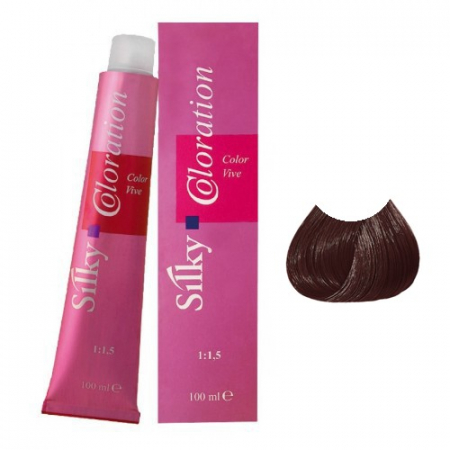 Cosmetice profesionale - Vopsea de Par Profesionala 4.7 Silky Saten Castaniu 100ml