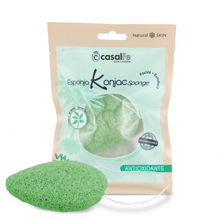 Bureti de baie - Burete Exfoliant Green Tea Casalfe