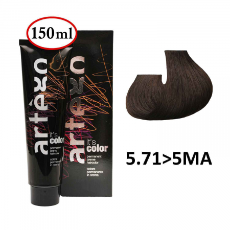 Vopsea de Par Profesionala 5.71>5MA Artego Castaniu Deschis Cenusiu 150 ml
