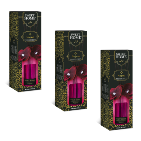 Candele - SET 3X Odorizant de camera Arabesc cu betisoare, Najma, 200 ml
