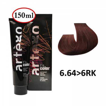 Vopsea de par si oxidant - Vopsea de Par Profesionala 6.64>6RK Artego Rosu Inchis Aramiu Blond 150 ml