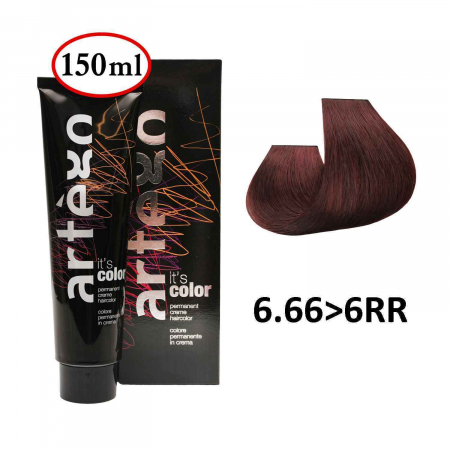 Vopsea de par si oxidant - Vopsea de Par Profesionala 6.66>6RR Artego Blond Inchis Rosu Intens 150 ml