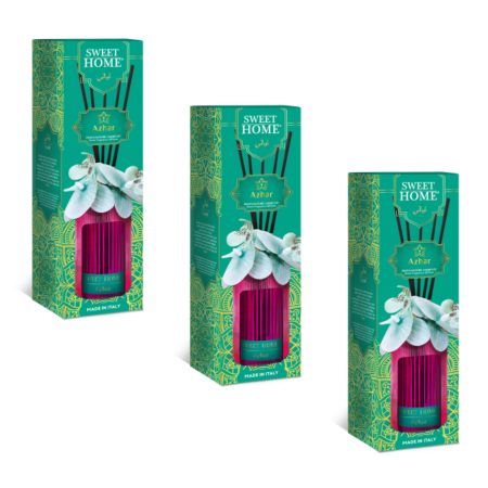 Candele - SET 3X Odorizant de camera Arabesc cu betisoare, Azhar, 200 ml