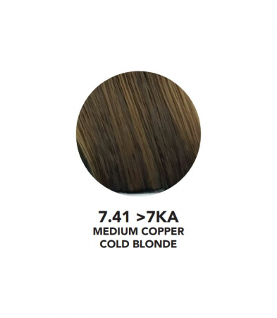 VOPSEA SEMIPERMANENTA (7.41-7KA Medium Copper Cold Blonde ) 100 ml FARA AMONIAC YOU UP2 [1]