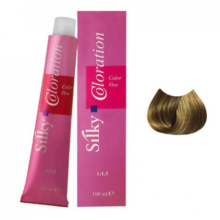 Cosmetice profesionale - Vopsea de Par Profesionala 7.0 Silky Blond Intens 100ml