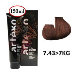 Vopsea de Par Profesionala 7.43>7KG Artego Blond Mediu Aramiu 150ml