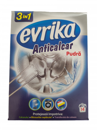 Spalare si intretinere rufe - Pudra anticalcar Evrika, 420 g