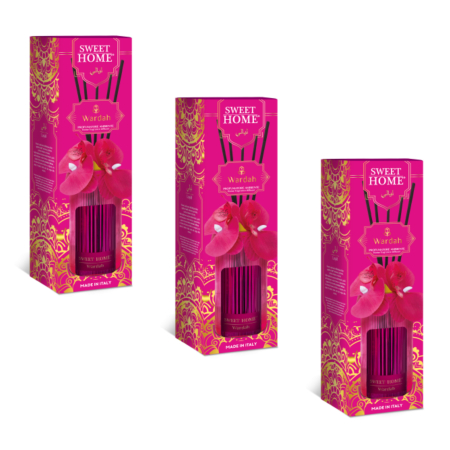 Candele - SET 3X Odorizant de camera Arabesc cu betisoare, Wardah, 200 ml
