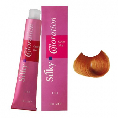 Cosmetice profesionale - Vopsea de Par Profesionala 8.4 Silky Blond Deschis Aramiu 100ml