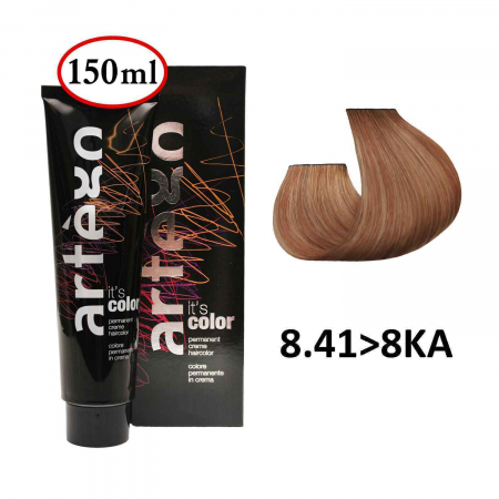 Cosmetice profesionale - Vopsea de Par Profesionala 8.41>8KA Artego Blond Deschis Bronz 150 ml