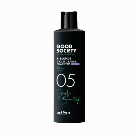 Sampon de par - Sampon neutralizant delicat cu pigmenti violeti, vegan, Artego Good Society Metropolitan Greenery, 250 ml