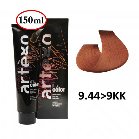 Vopsea de par si oxidant - Vopsea de Par Profesionala 9.44>9KK Artego Blond Foarte Deschis  Aramiu Intens 150 ml