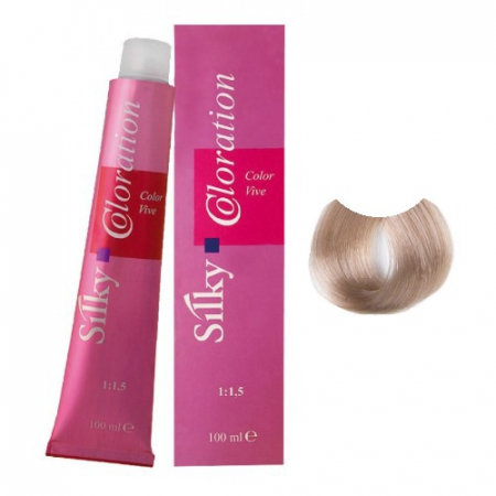 Vopsea de par si oxidant - Vopsea de Par Profesionala 9.71 Silky Blond Foarte Deschis  Cenusiu 100ml