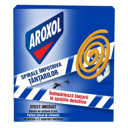 Produse curatare casa si exterior - Spirale  Aroxol impotriva tantarilor 10 bucati/set