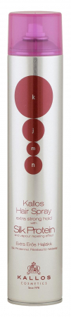 Fixativ si spuma de par - Fixativ Silk Protein Extra Strong Hold Kallos 750 ml