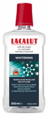 Apa de gura - Apa de gura micelara Whitening, 500ml, Lacalut