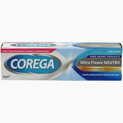 Adeziv dentar si ingrijire proteza - Corega Crema Adeziva 40 g Ultra Fixare Neutro