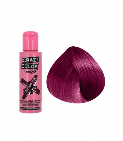 Vopsea de par si oxidant - Vopsea Semipermanenta 51 Bordeaux Crazy Color 100ml