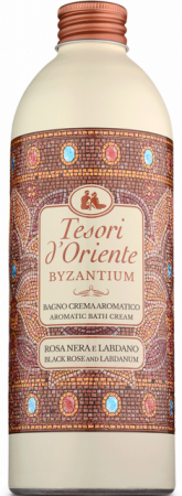 Geluri de dus - Crema de baie cu trandafir negru si Labdanum Tesori d'Oriente Byzantium, 500 ml