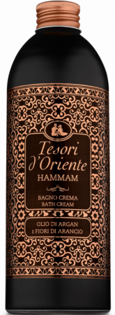 Geluri de dus - Crema de baie cu ulei de Argan si flori de portocal Tesori d'Oriente Hammam, 500 ml