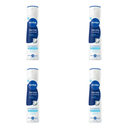 Ingrijire corp - SET 4X Deodorant spray pentru femei Derma Control Defend, 150ml, Nivea - Nivea