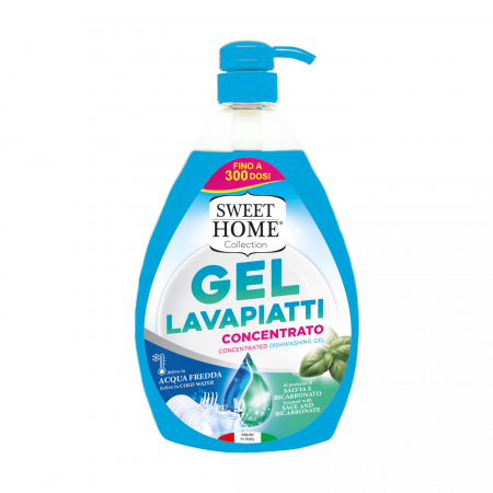 Detergent vase - Detergent de vase concentrat Sweet Home Salvie si Bicarbonat 1l