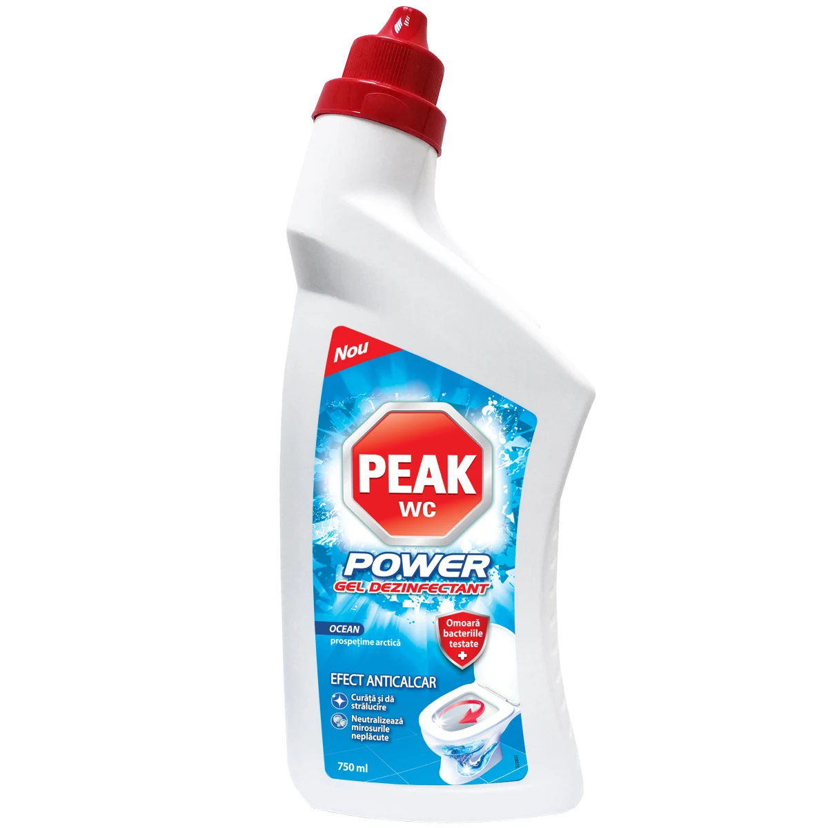 Produse curatare baie - Dezinfectant pentru toaleta Peak, 750 ml