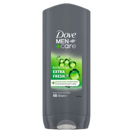 Ingrijire corp - Gel de dus Dove Men+Care Extra Fresh, 400 ml