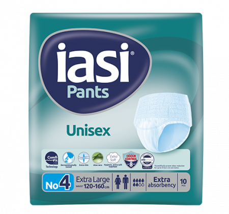 Scutece adulti - Pantaloni elastici pentru incontinenta Iasi Pants Unisex, Marime XL, 10 buc