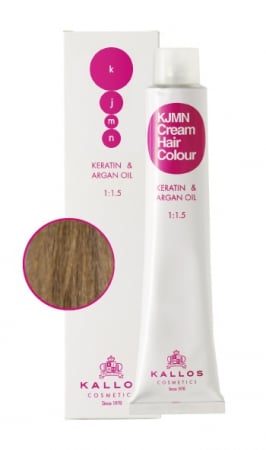 Vopsea de par si oxidant - Vopsea de Par Profesionala  7.1 Blond Mediu cu Nuanta Cenusie Kallos Kjmn (100 ml)
