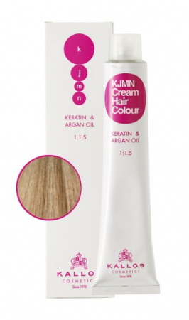 Vopsea de Par Profesionala 11.1 Extra Blond Foarte Deschis cu Nuanta Cenusie Kallos Kjmn (100 ml)