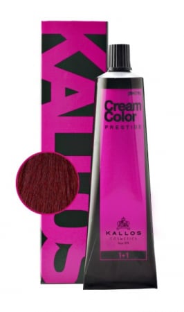 Vopsea de par si oxidant - Vopsea de Par 4.66 Roscat Burgund Kallos Prestige  (60 ml)