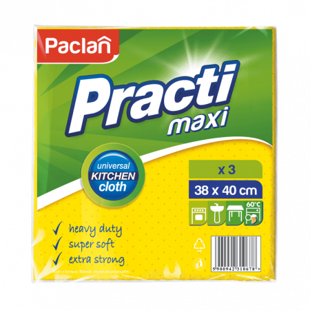 Casa - Laveta universala Paclan Practi Maxi, 38x40 cm, 3 buc
