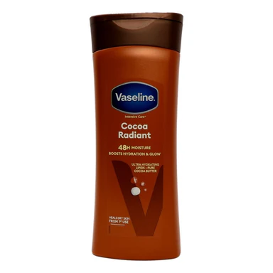 Lotiuni si creme de corp - Lotiune de Corp, Vaseline, Cocoa Radiant, cu Unt de Cacao, pentru Catifelarea Pielii, Hidratare Intensa, 400ml