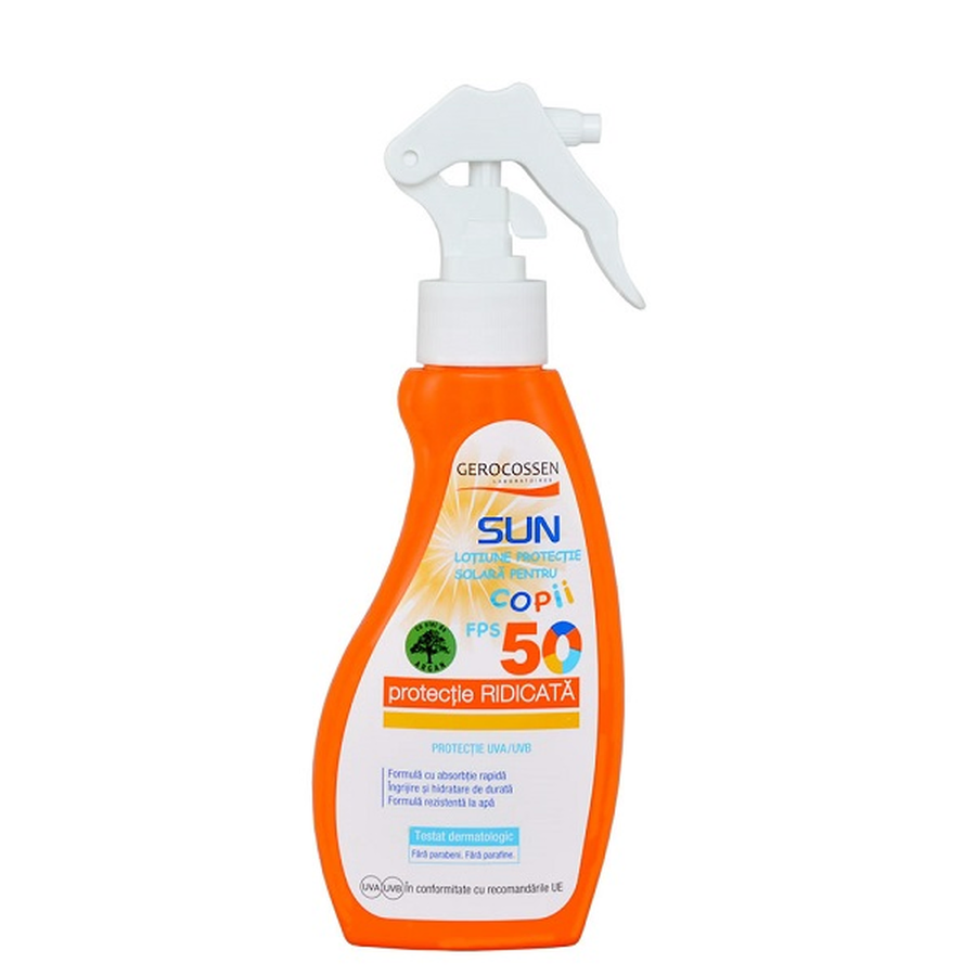 Produse pentru protectie solara - Lotiune spray pentru copii cu protectie solara SPF 50 Sun, 200 ml