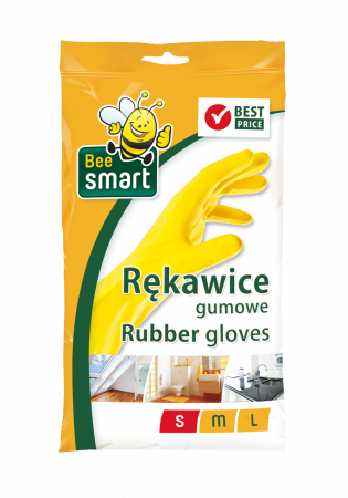 Manusi menaj din cauciuc Bee Smart, marime S, o pereche