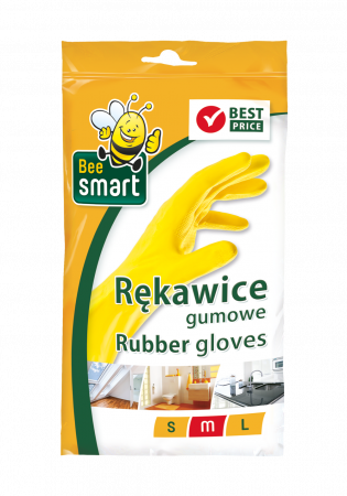 Casa - Manusi menaj din cauciuc Bee Smart, marime M, o pereche