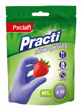 Manusi nitril - Manusi Nitril Paclan 10 bucati M/L