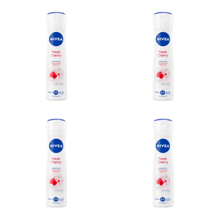 Ingrijire corp - SET 4X NIVEA ANTIPERSPIRANT DEO 150ML FRESH CHERRY - Nivea