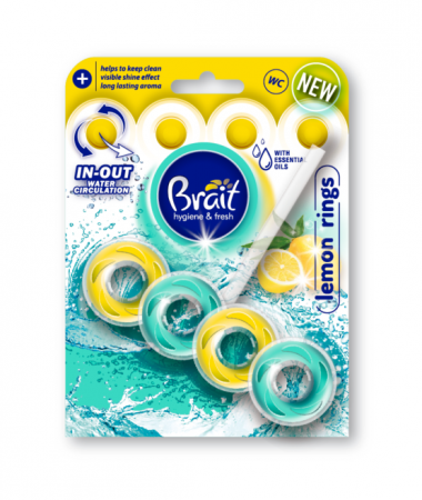 Odorizant Solid Pentru Toaleta Brait Lemon Rings 40 gr [0]