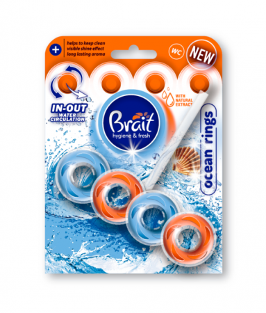Odorizant Solid Pentru Toaleta Brait Ocean Rings 40 gr [0]