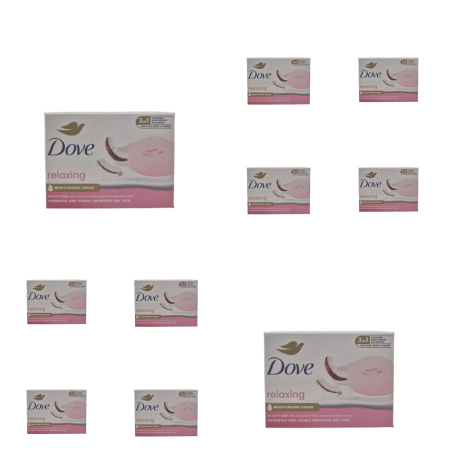 Sapunuri - Pachet 10 x Sapun Crema Dove iasomnie si cocos , relaxing, 90gr